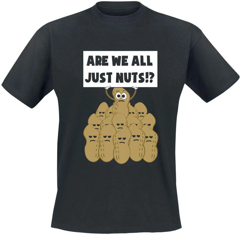 "Are we all just nuts" Camiseta Negro de Food