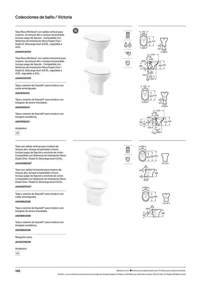 Catálogo de Colecciones de Baño, Muebles y Accesorios 9 de enero al 31 de diciembre 2025 - Página 148