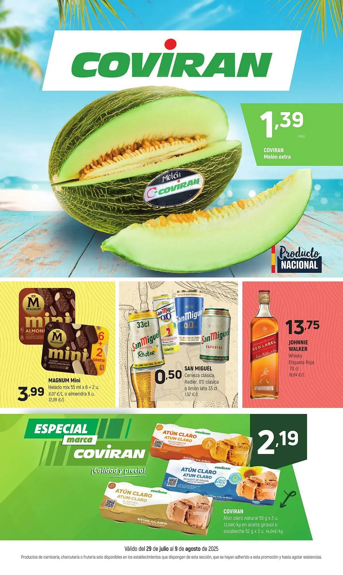 Catálogo de Folleto Coviran 29 de julio al 9 de agosto 2025 - Página 1