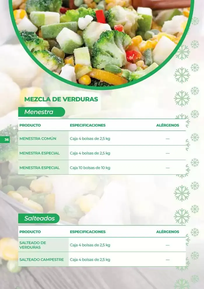 Catálogo de Catálogo de productos congelados 7 de octubre al 31 de diciembre 2024 - Página 36