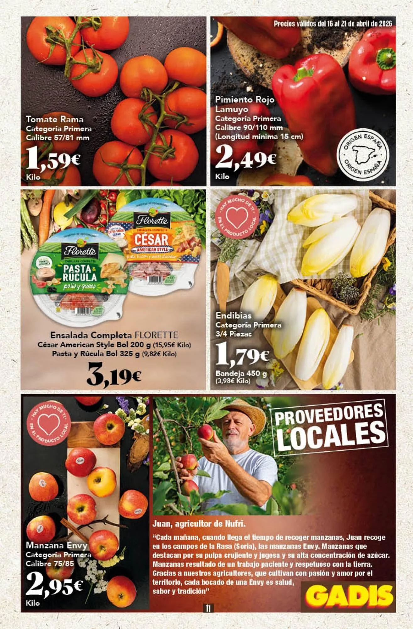 Catálogo de Folleto Gadis 16 de abril al 21 de abril 2026 - Página 11