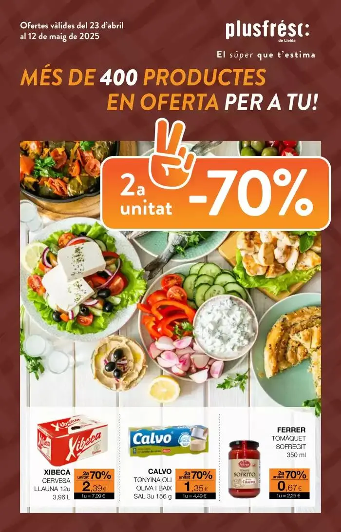 Catálogo de Més de 400 productes en oferta per a tu! 23 de abril al 12 de mayo 2025 - Página 1