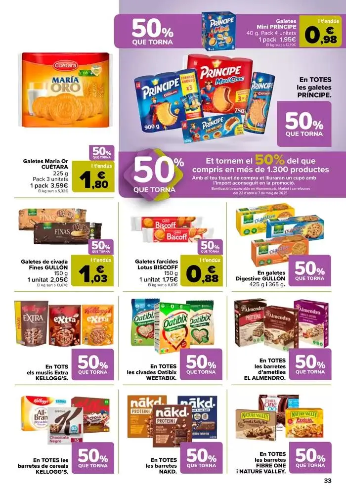 Catálogo de 50% QUE VUELVE + 3x2 10 de abril al 21 de abril 2025 - Página 33