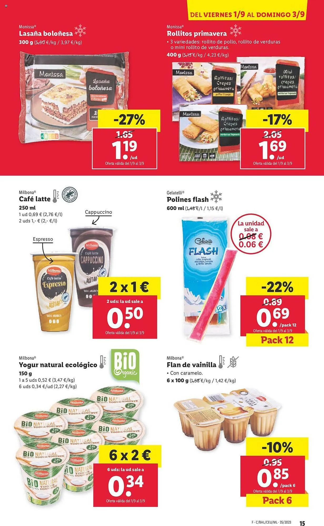Catálogo de Folleto Lidl 28 de agosto al 3 de septiembre 2023 - Página 15