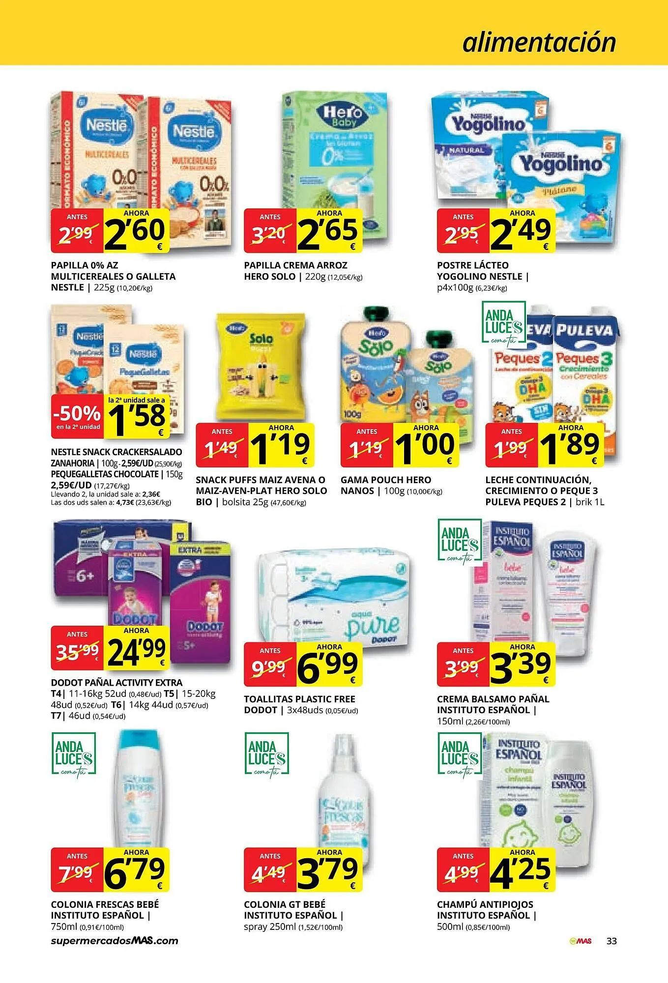 Catálogo de Folleto Supermercados MAS 3 de marzo al 26 de marzo 2026 - Página 33