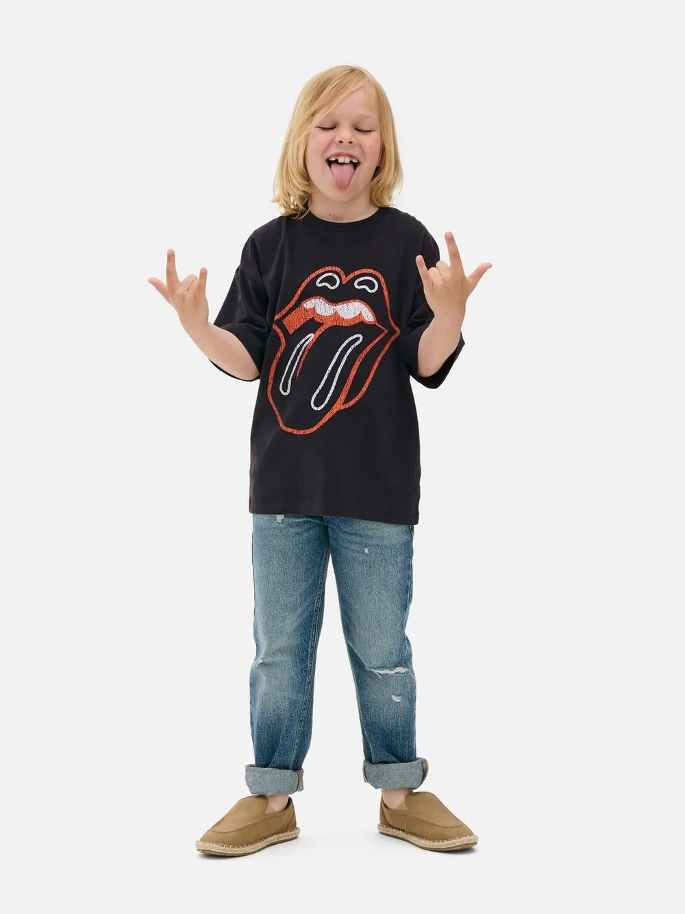 Camiseta con logo de The Rolling Stones