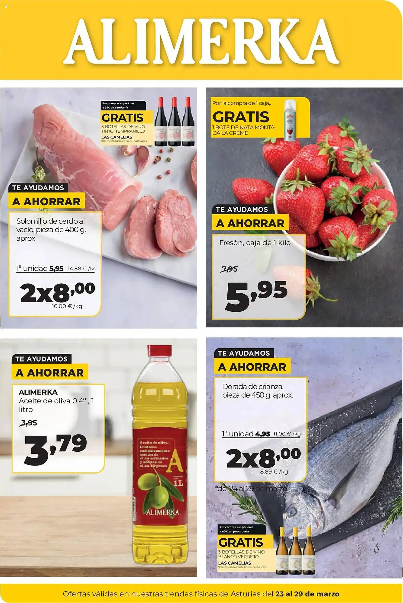 Catálogo de Folleto Alimerka 23 de marzo al 29 de marzo 2026 - Página 1