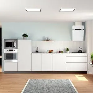 Cocina en kit DELINIA iD Tokyo blanco mate con semicolumna 360 cm