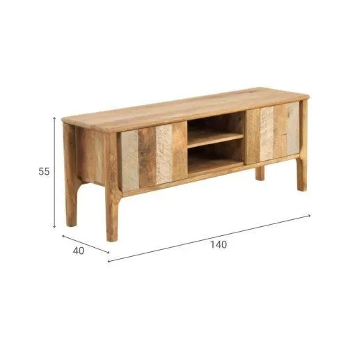 Mueble TV de madera de mango GABAR 10704