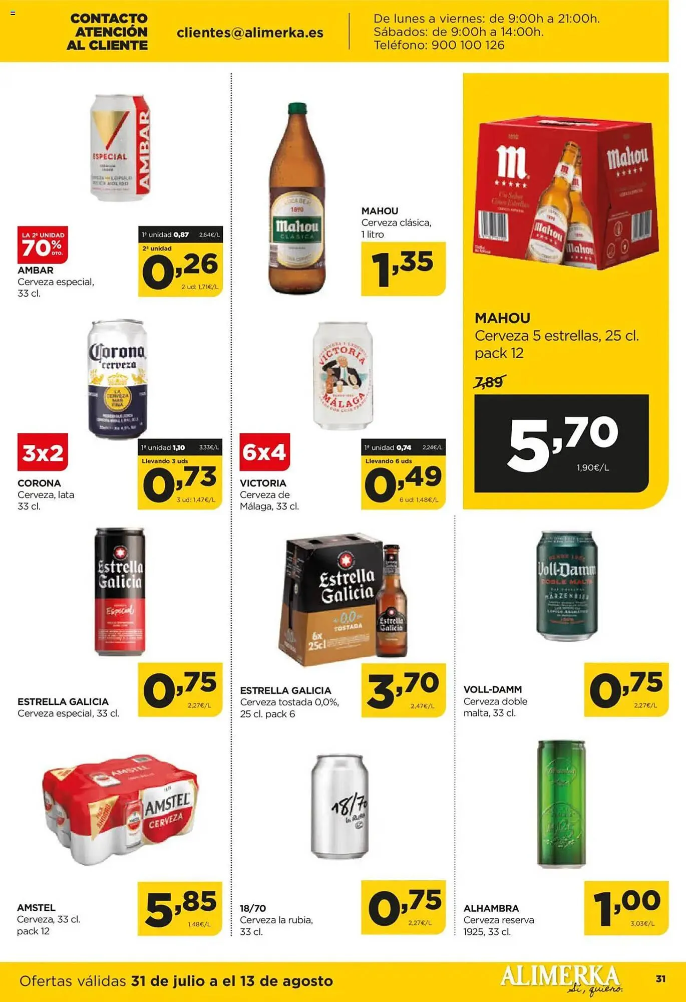 Catálogo de Folleto Alimerka 31 de julio al 13 de agosto 2025 - Página 30