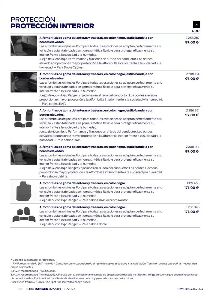 Catálogo de Ford de accesorios Ford Ranger 13 de noviembre al 13 de noviembre 2025 - Página 55