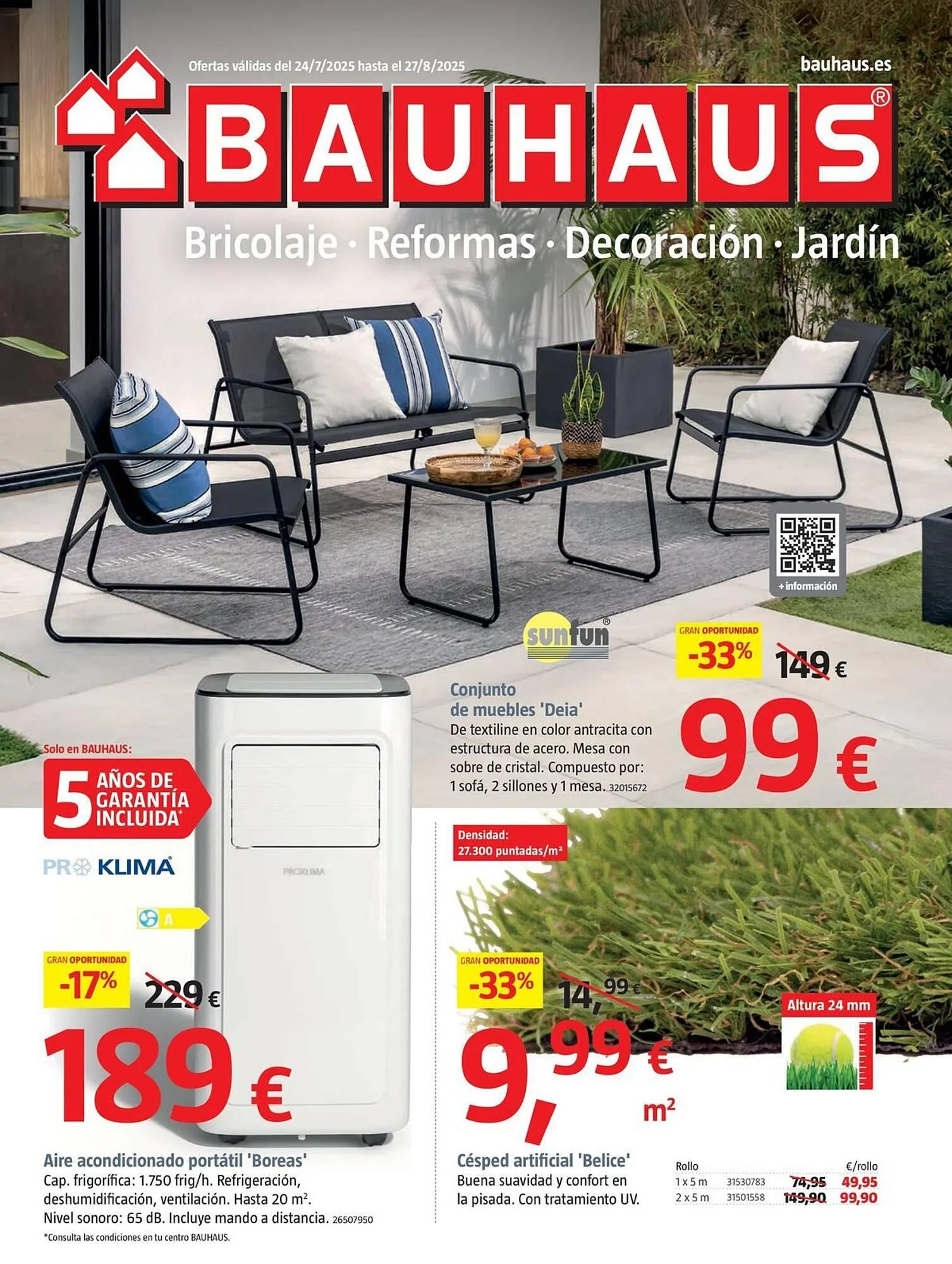Catálogo de Folleto Bauhaus 24 de julio al 27 de agosto 2025 - Página 1