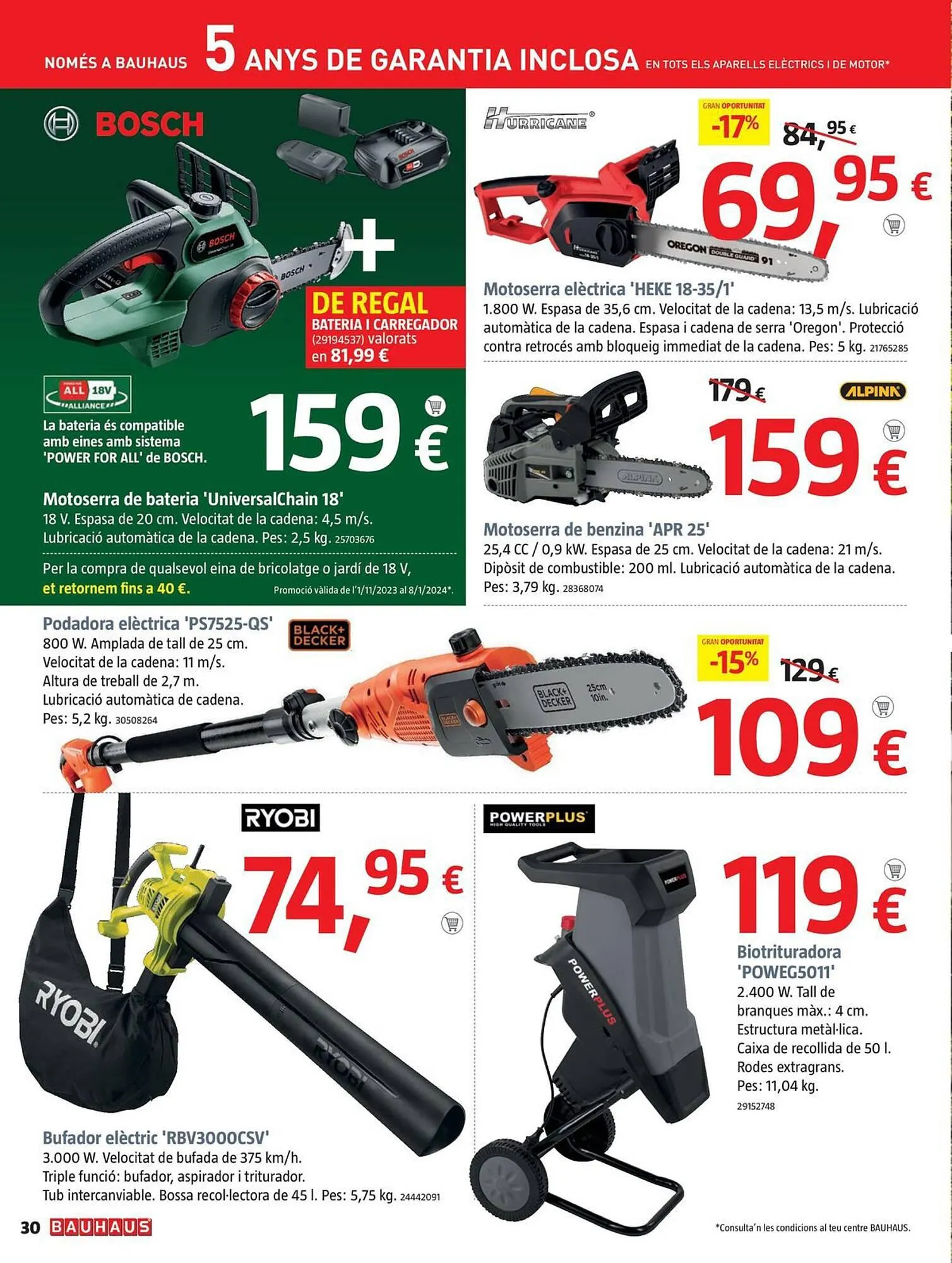 Catálogo de Folleto Bauhaus 30 de noviembre al 31 de diciembre 2023 - Página 30