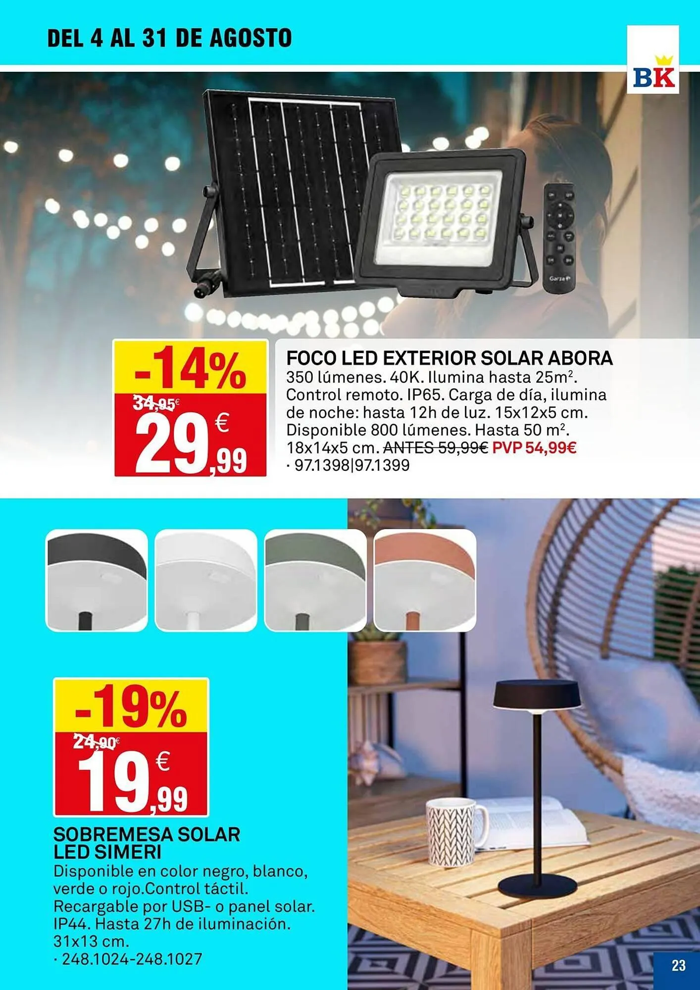 Catálogo de Folleto Bricoking 14 de agosto al 31 de agosto 2025 - Página 23