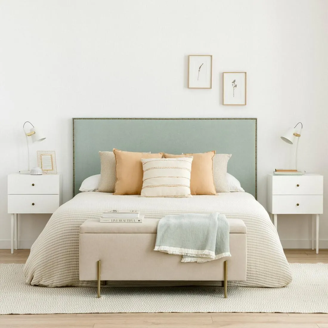 Cabecero tapizado personalizable