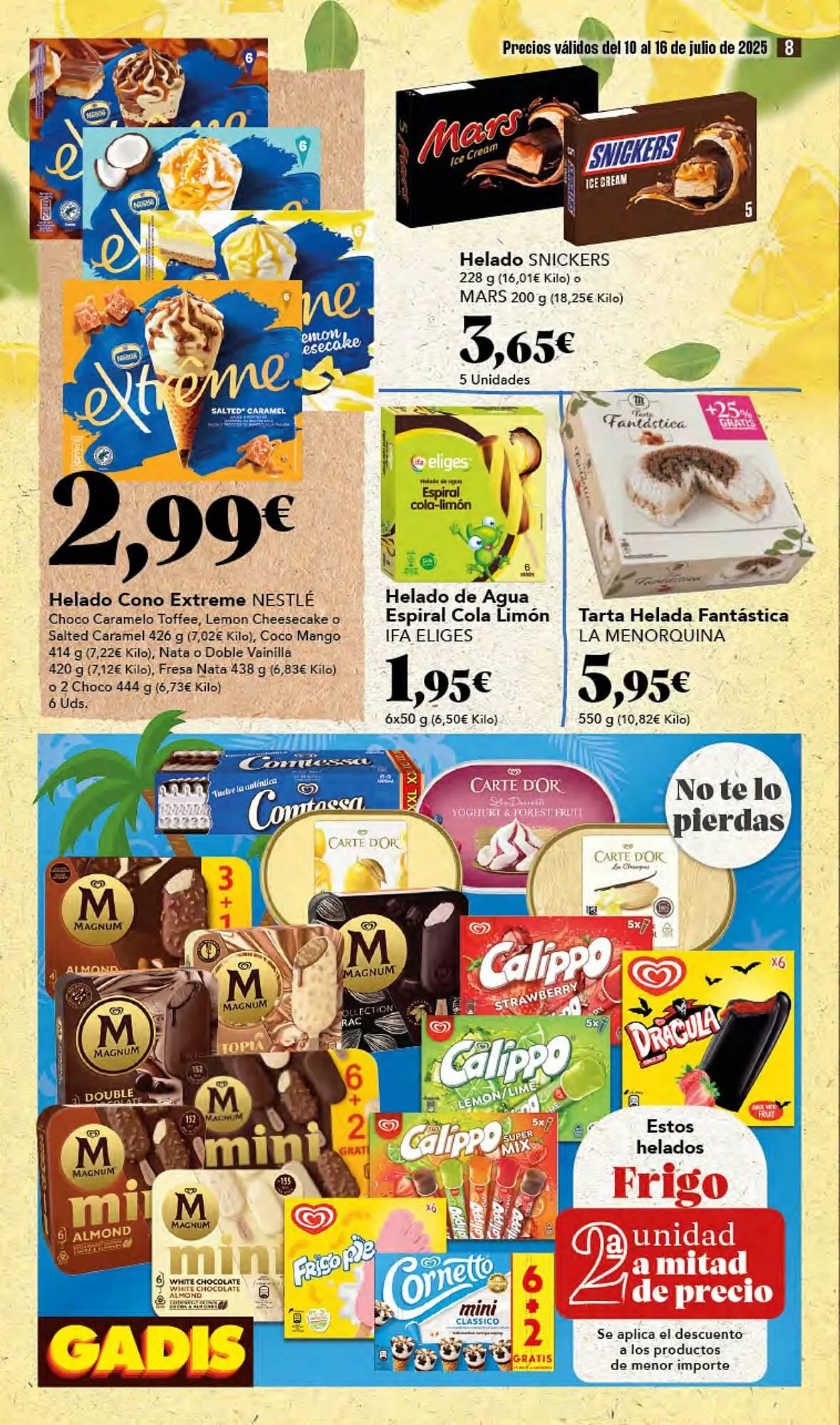 Catálogo de Folleto Gadis 10 de julio al 16 de julio 2025 - Página 8