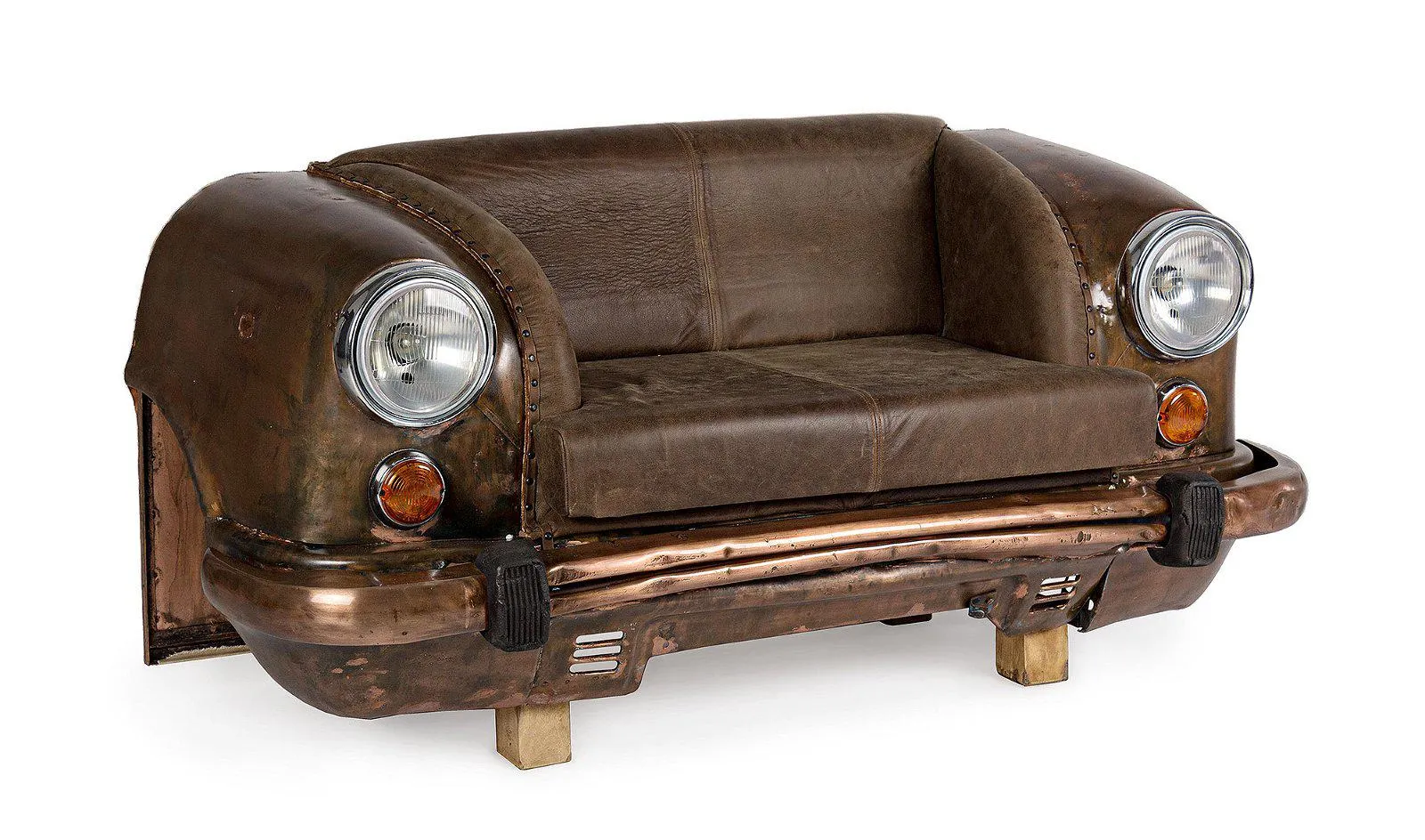 sofá industrial Ambassador marrón