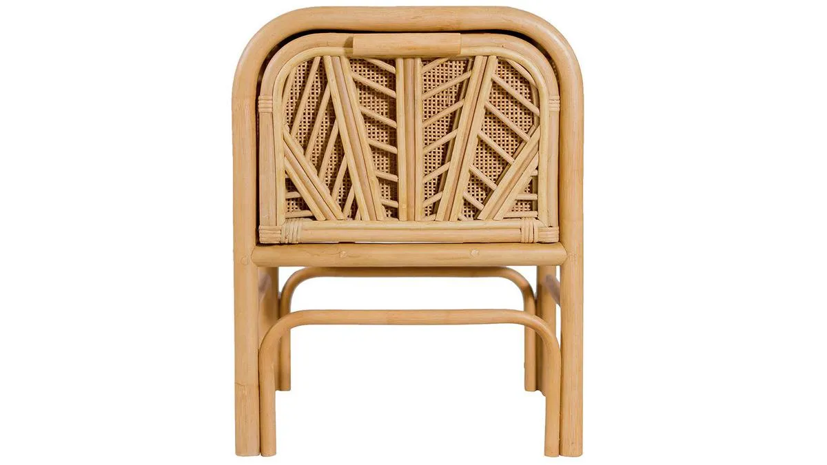 Mesita de noche en ratán GALON