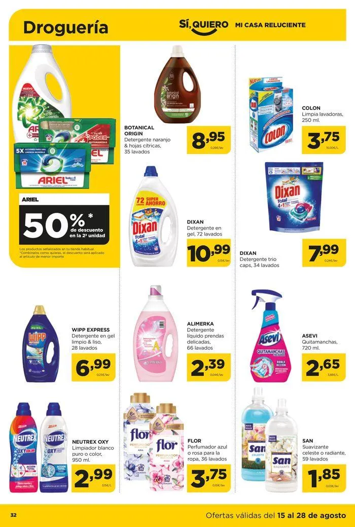 Catálogo de Catálogo Alimerka 15 de agosto al 28 de agosto 2024 - Página 32