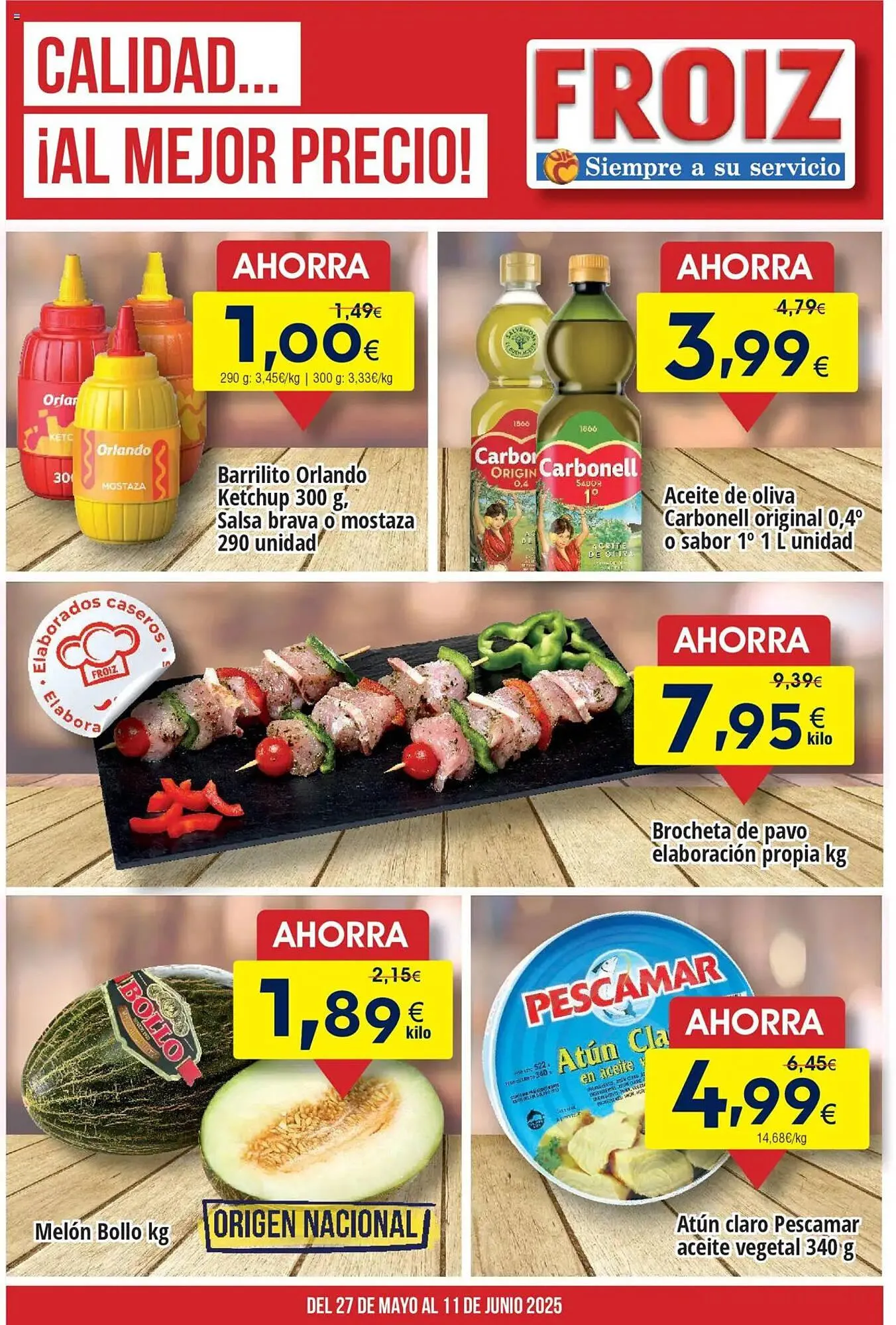 Catálogo de Folleto FROIZ 27 de mayo al 11 de junio 2025 - Página 1