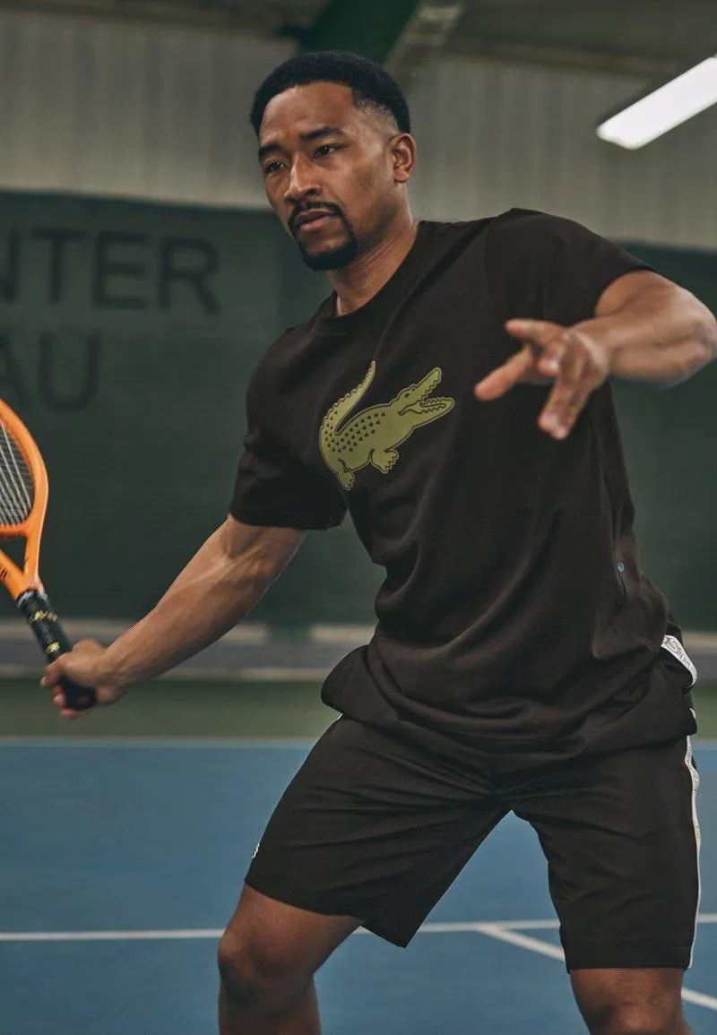 BIG LOGO - Camiseta deportiva - black/khaki