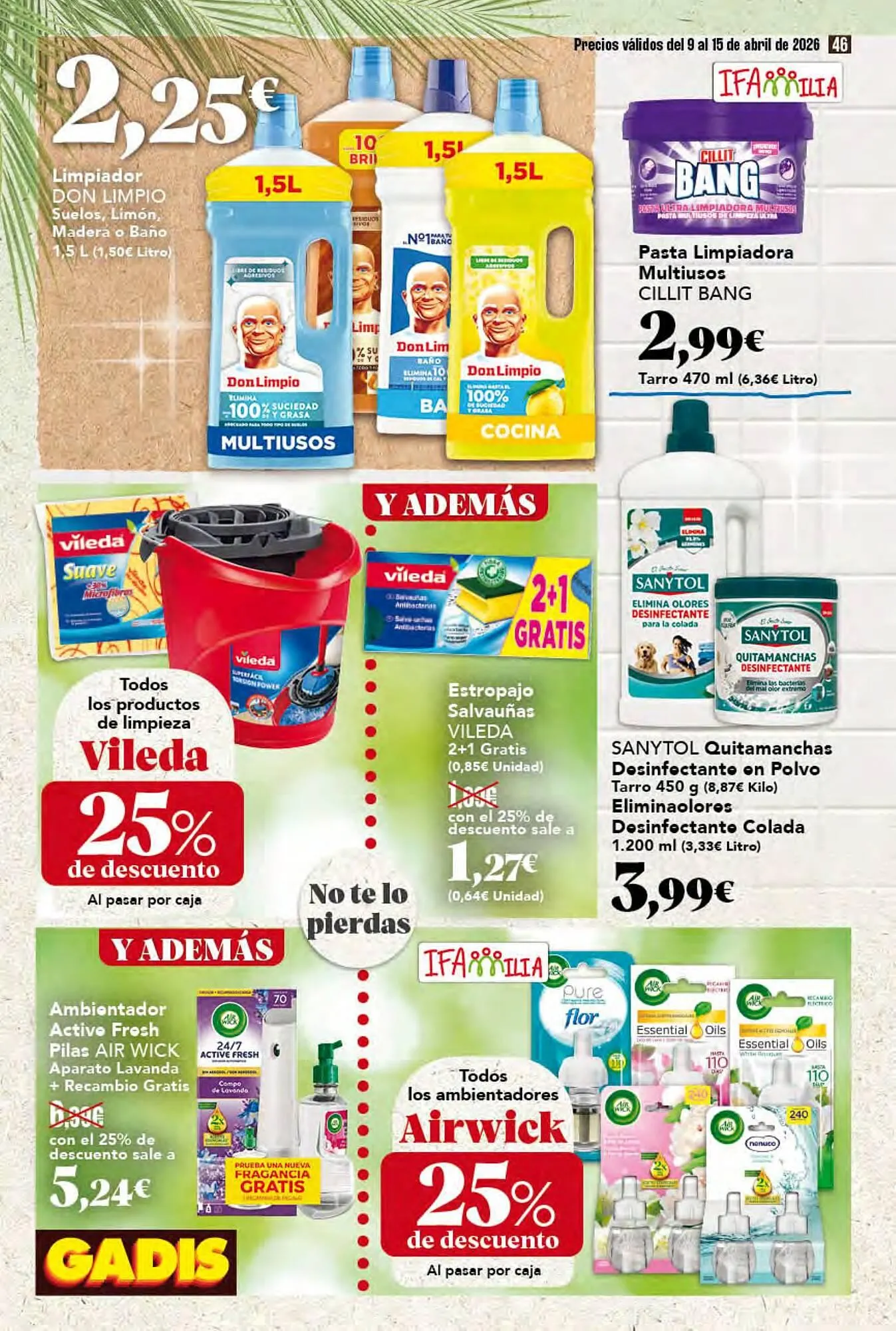 Catálogo de Folleto Gadis 9 de abril al 15 de abril 2026 - Página 46