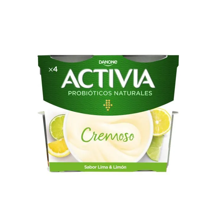 ACTIVIA CREMOSO LIMA-LIMON, 4X115GR DANONE