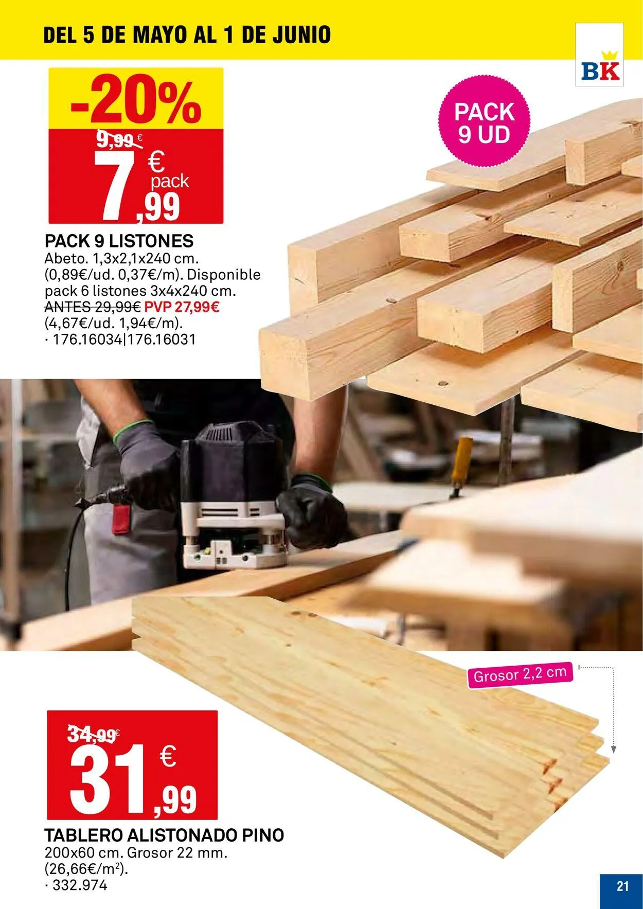 Catálogo de Bricoking Oferta actual 9 de junio al 23 de junio 2025 - Página 21