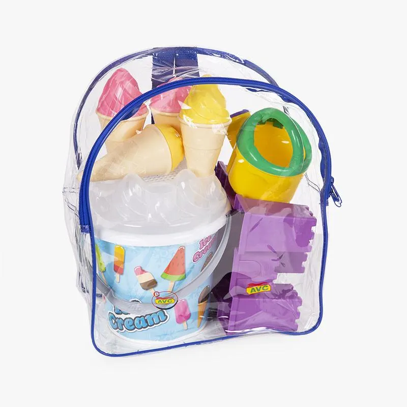 MOCHILA CONJUNTO PLAYA HELADOS