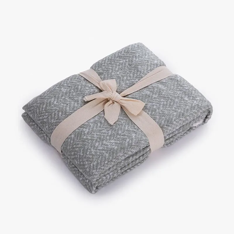 MANTA ESPIGAS Y MOHAIR 130X170cm