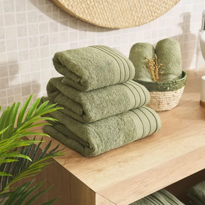 Toalla algodón cardado - Basic LMQ Alga