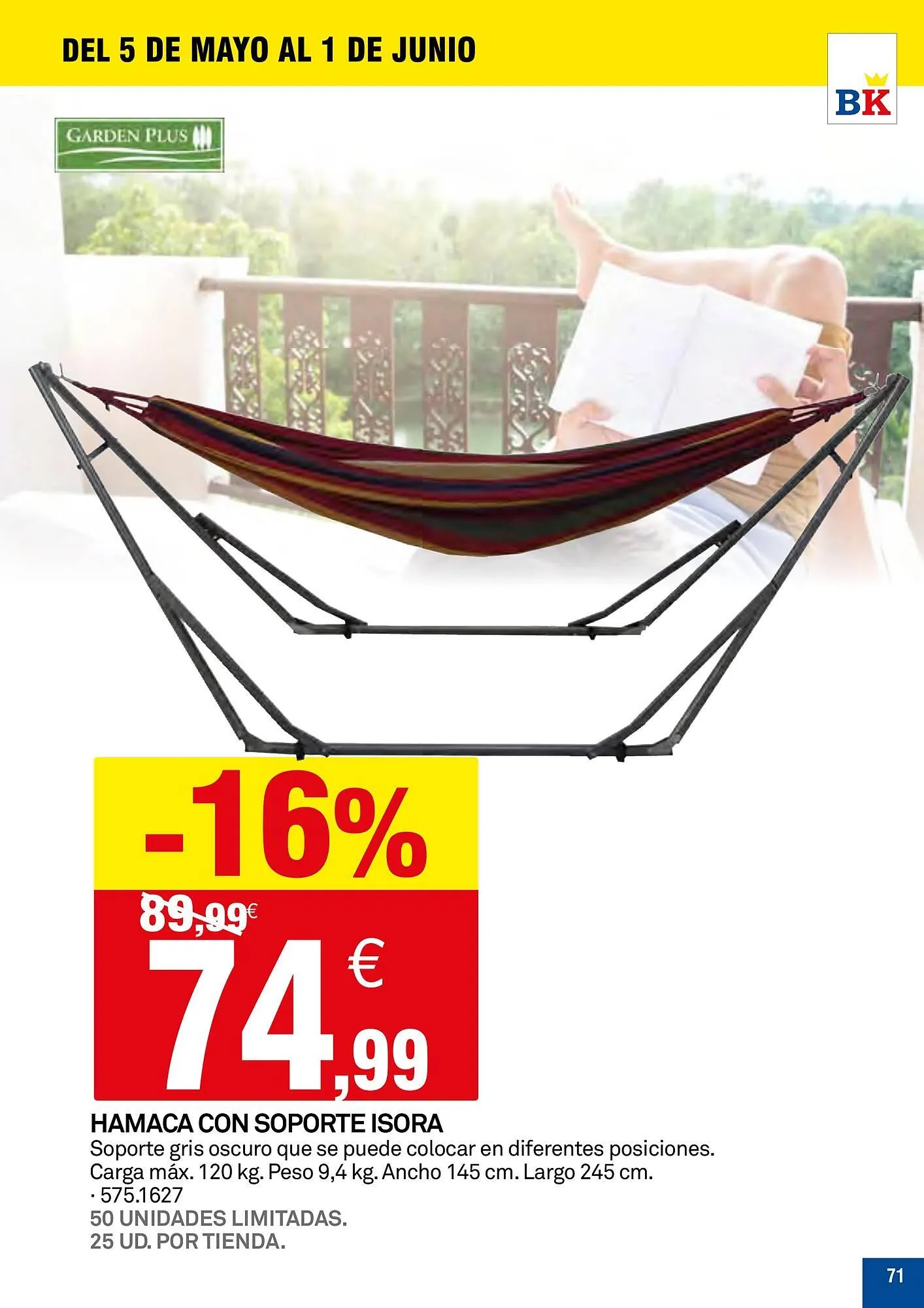 Catálogo de Folleto Bricoking 5 de mayo al 1 de junio 2025 - Página 71