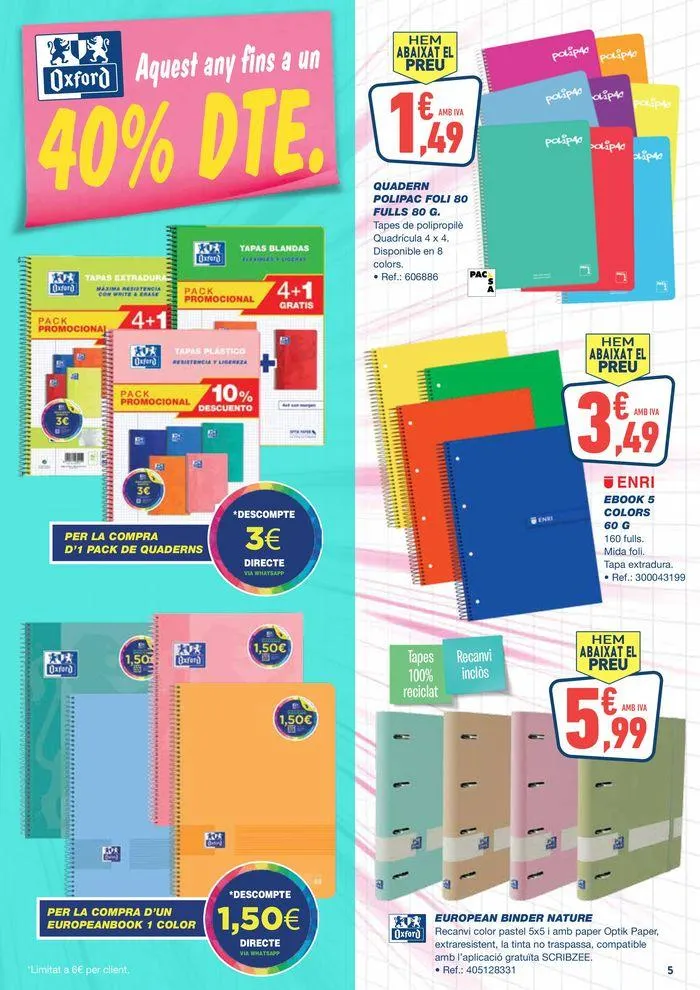 Catálogo de Tornem al col.le a preus de bojos! 22 de agosto al 9 de septiembre 2024 - Página 5