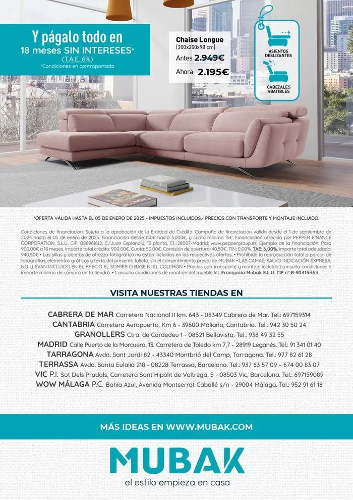 Catálogo de Especial sofás! 2 de septiembre al 5 de enero 2025 - Página 16