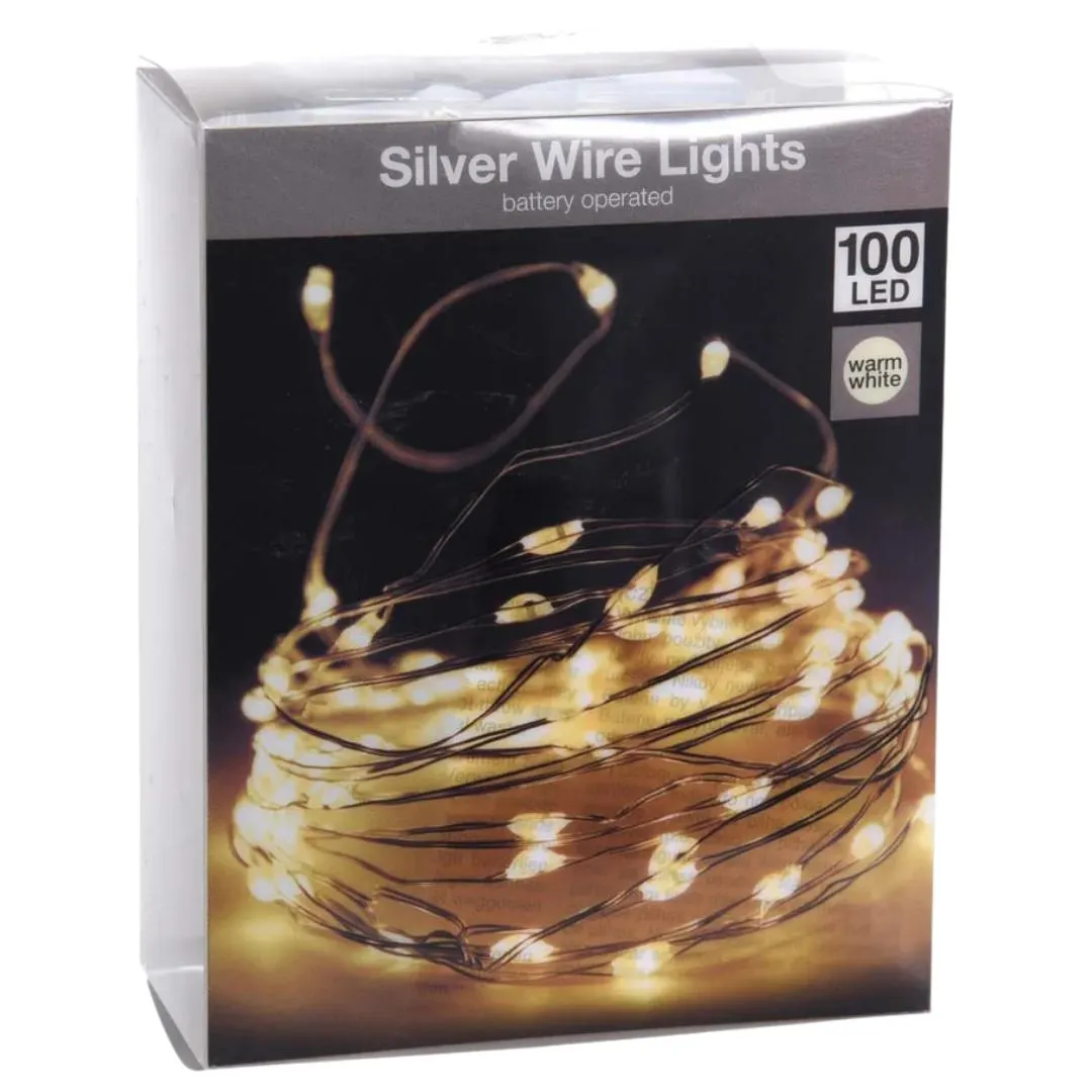 JUEGO DE 100 LUCES LED BLANCAS