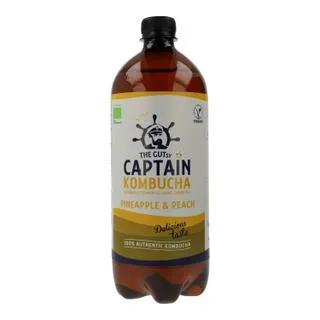 Kombucha Piña y Melocotón BIO Captain Kombucha