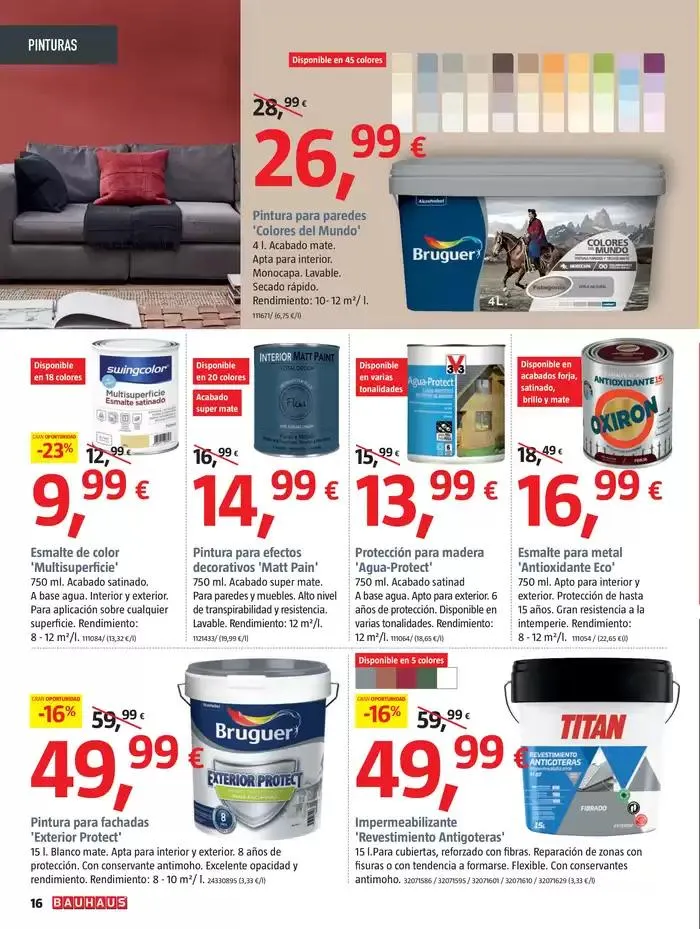 Catálogo de Bricolaje, reformas, decoración y jardín 27 de febrero al 2 de abril 2025 - Página 16