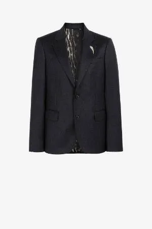 Blazer de botonadura simple Tiger Tooth