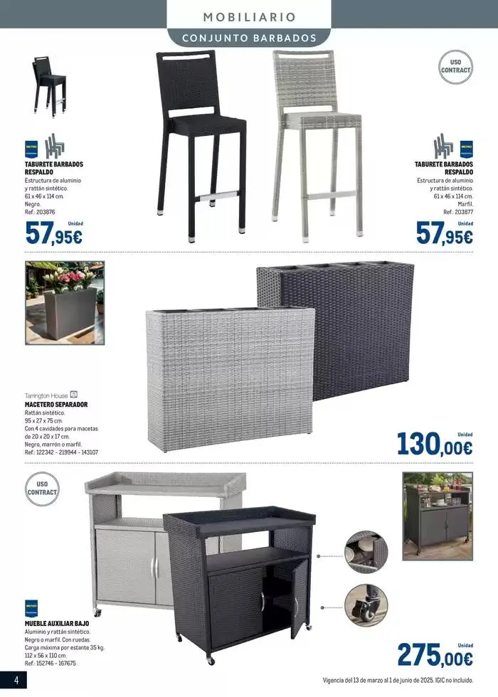 Catálogo de Especial Terrazas Canarias 13 de marzo al 1 de junio 2025 - Página 4