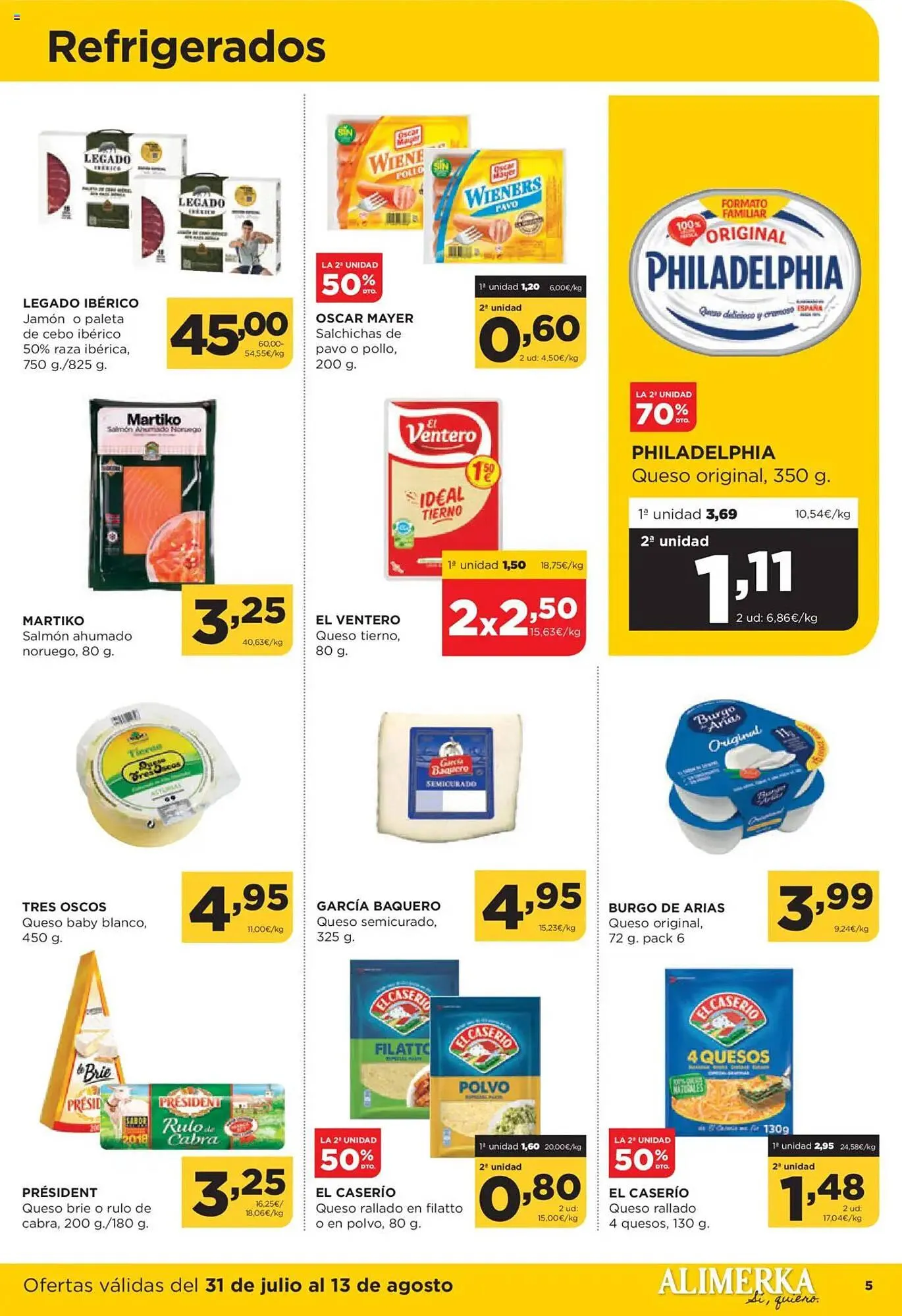 Catálogo de Folleto Alimerka 31 de julio al 13 de agosto 2025 - Página 5