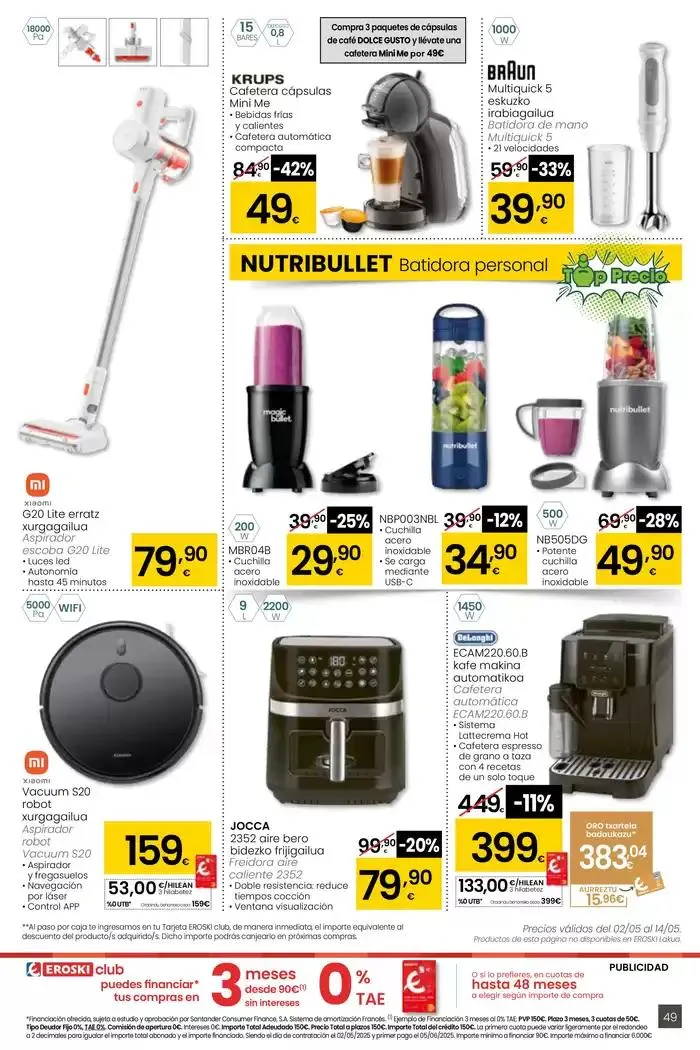 Catálogo de AUKERA OFERTA HIPERMERKATUAK EROSKI 2 de mayo al 13 de mayo 2025 - Página 49