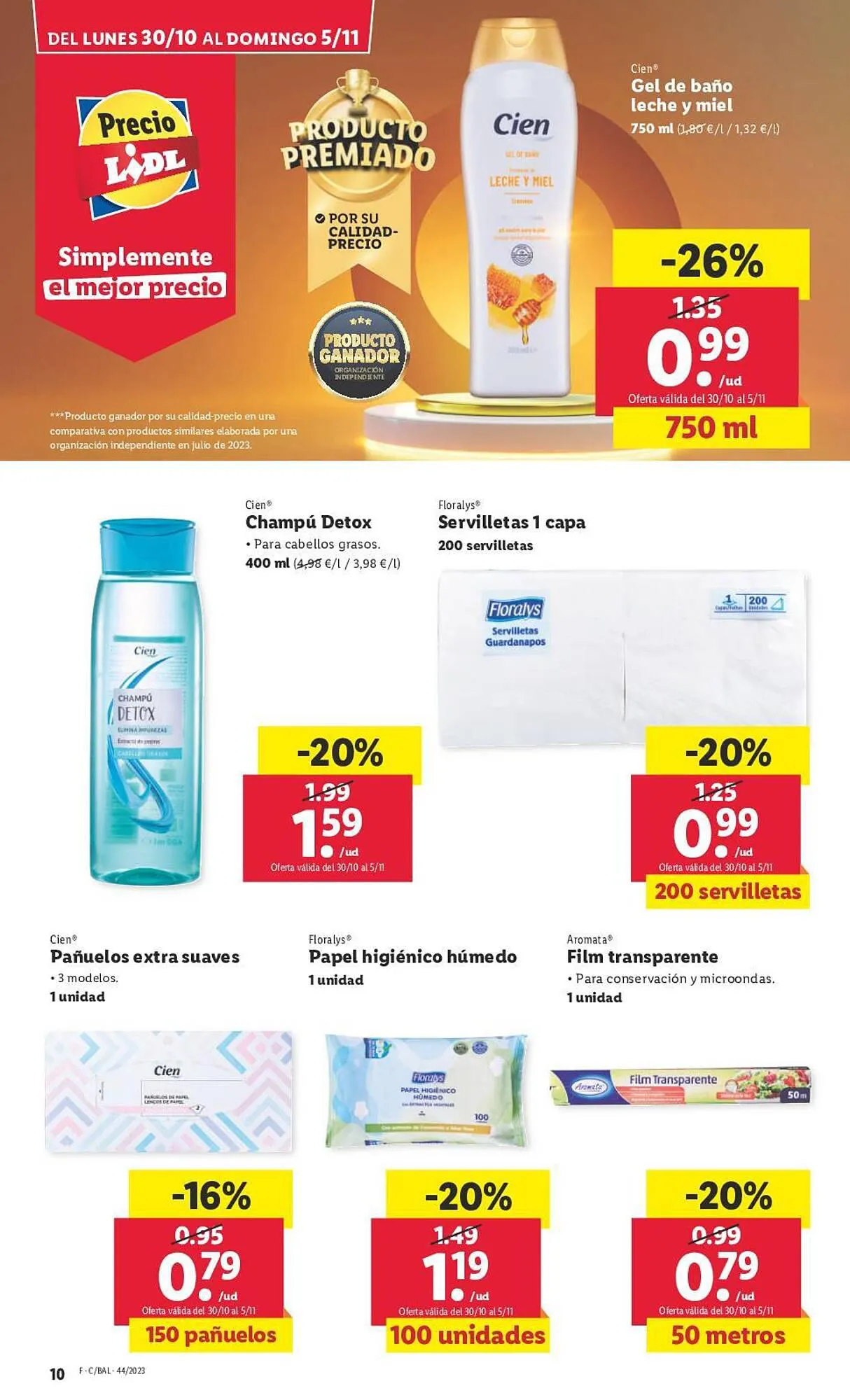 Catálogo de Folleto Lidl 30 de octubre al 5 de noviembre 2023 - Página 10