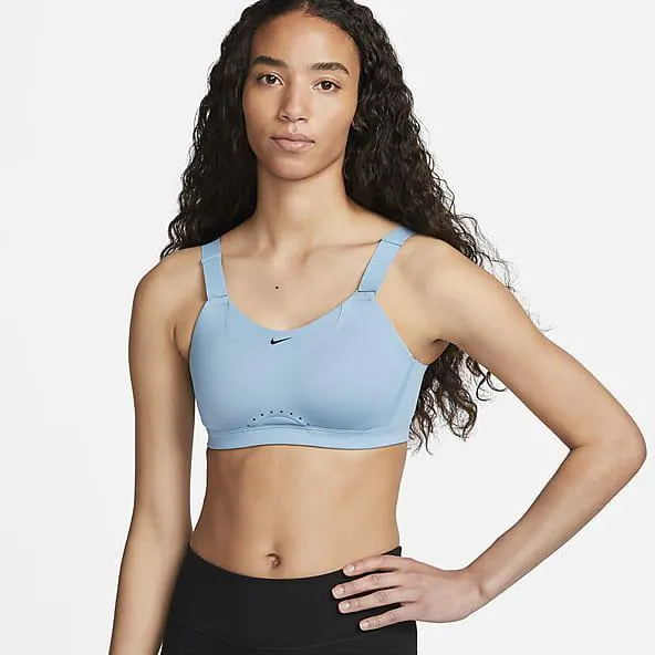 Sujetador deportivo regulable de sujeción alta con estampado y a rayas - Mujer