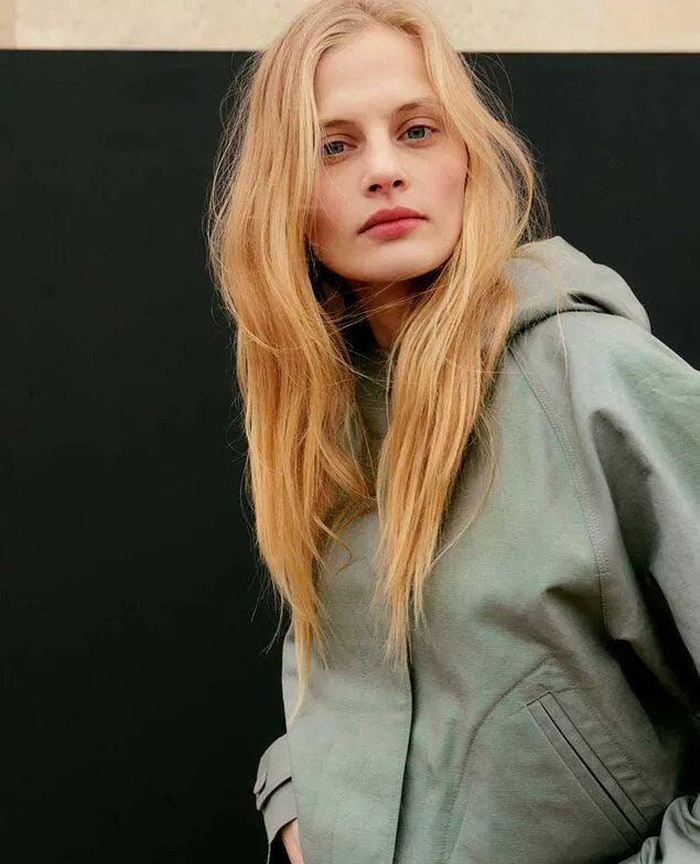 Cazadora de lino mezclado