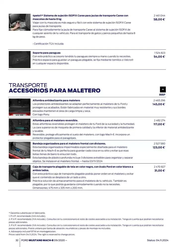 Catálogo de Ford de accesorios Ford Mustang Mach-E 13 de noviembre al 13 de noviembre 2025 - Página 32