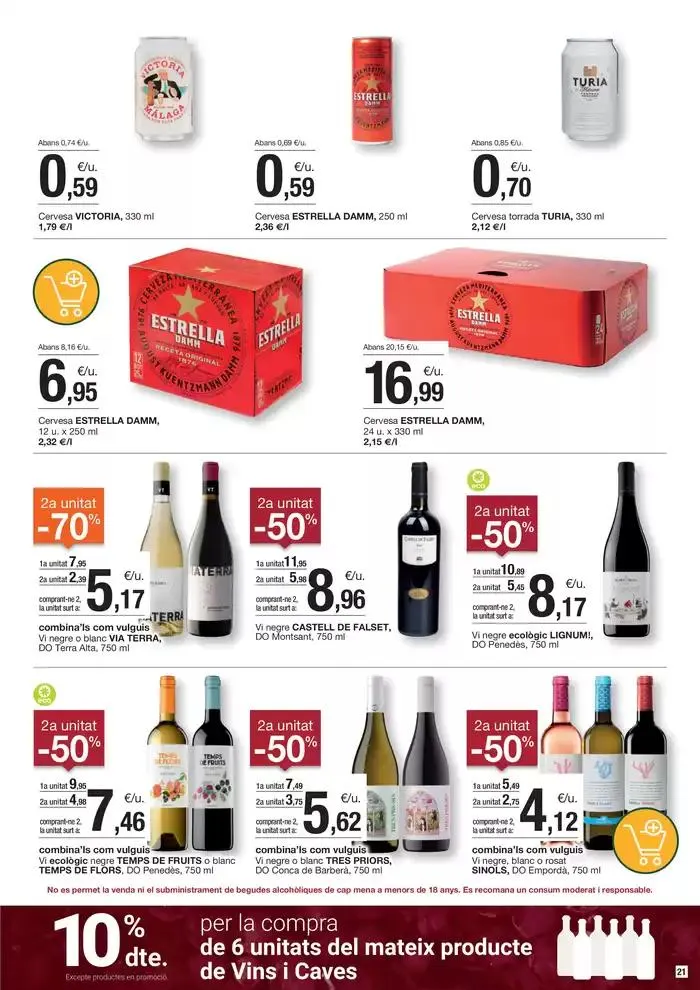 Catálogo de Ofertes vàlides del 18 al 31 de març 18 de marzo al 31 de marzo 2025 - Página 21