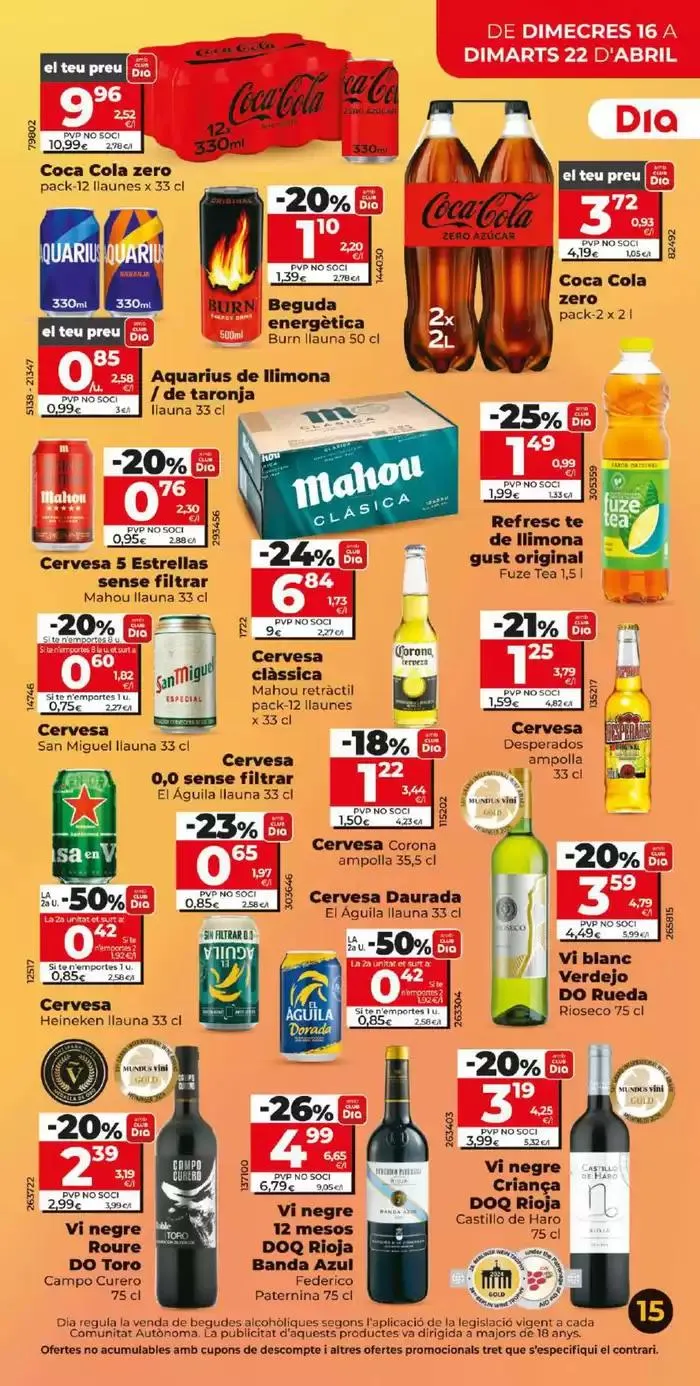 Catálogo de Estalvi en Gran del 16/04 al 22/04 16 de abril al 22 de abril 2025 - Página 15