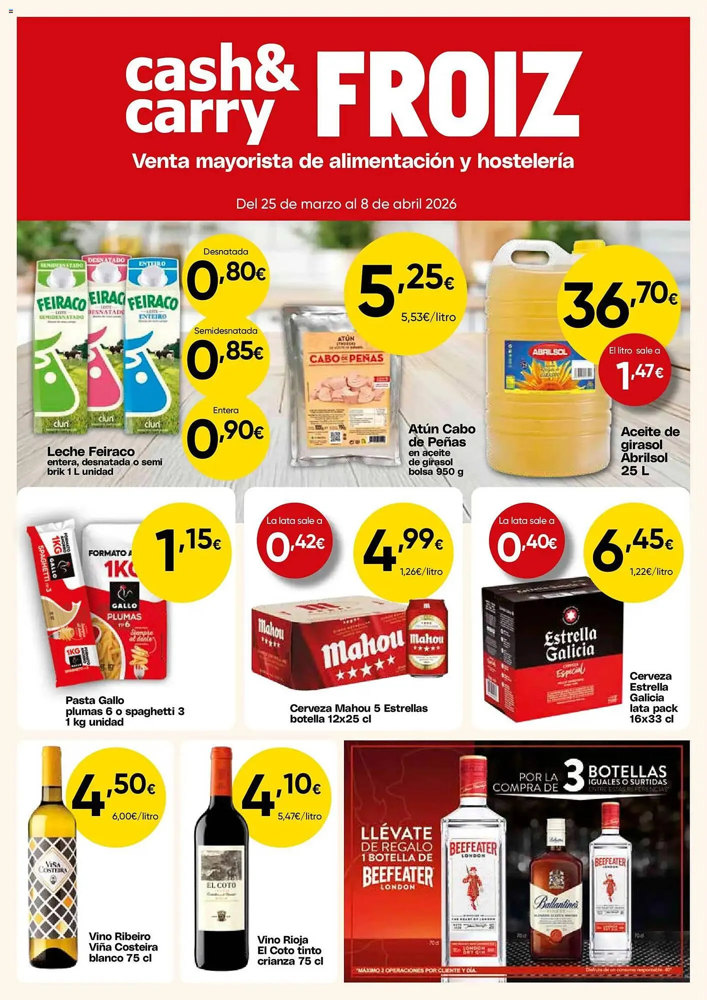 Catálogo de Folleto FROIZ 25 de marzo al 8 de abril 2026 - Página 1