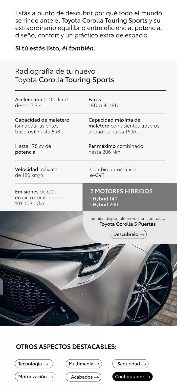 Catálogo de Catálogo del Corolla Touring Sports 25 de febrero al 25 de febrero 2026 - Página 2