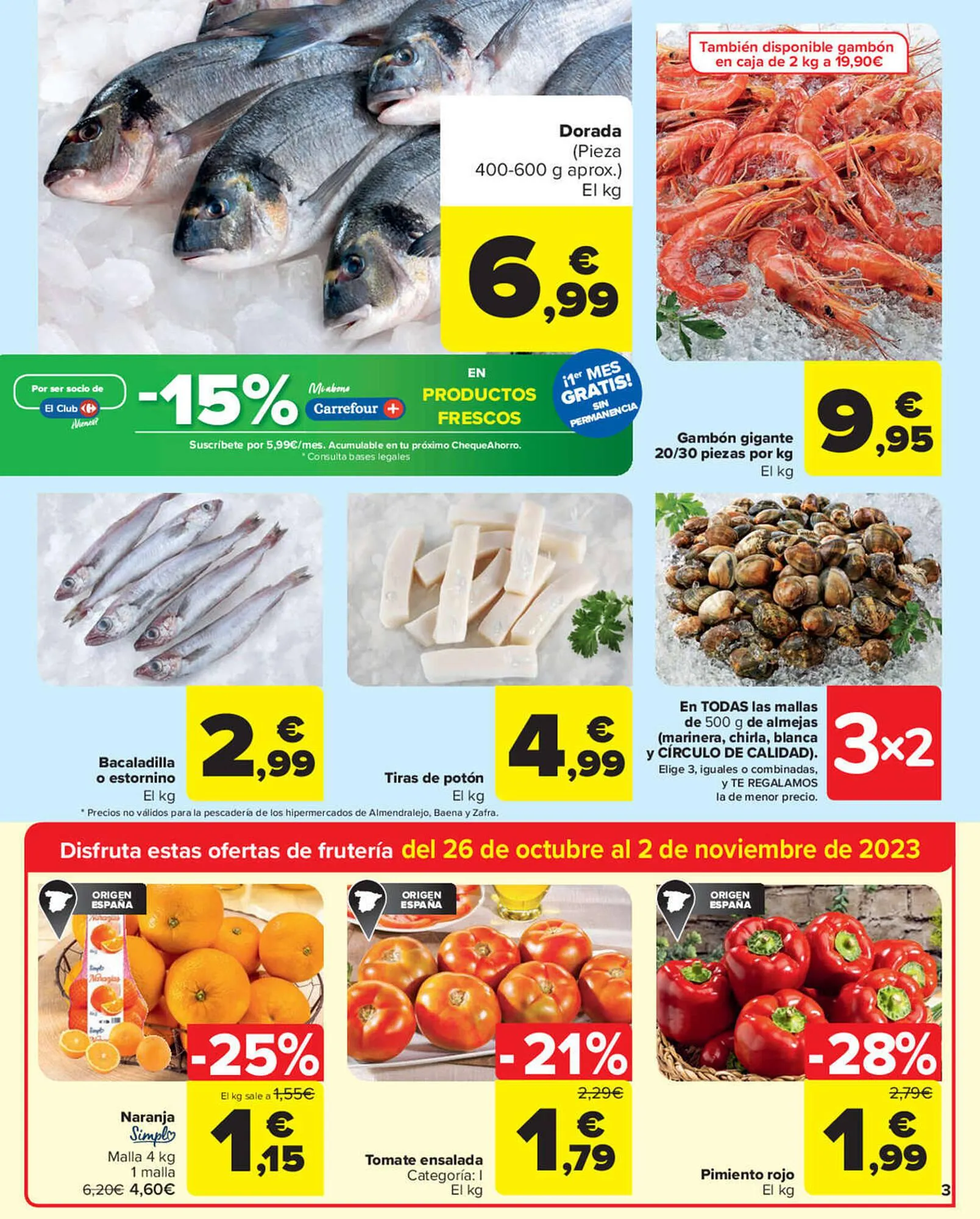 Catálogo de Folleto Carrefour 26 de octubre al 8 de noviembre 2023 - Página 3